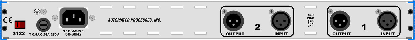 3122V 2 - Channel Mic Preamp