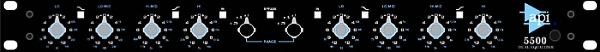 5500 Stereo/Dual Mono 550 EQs with Range Switch